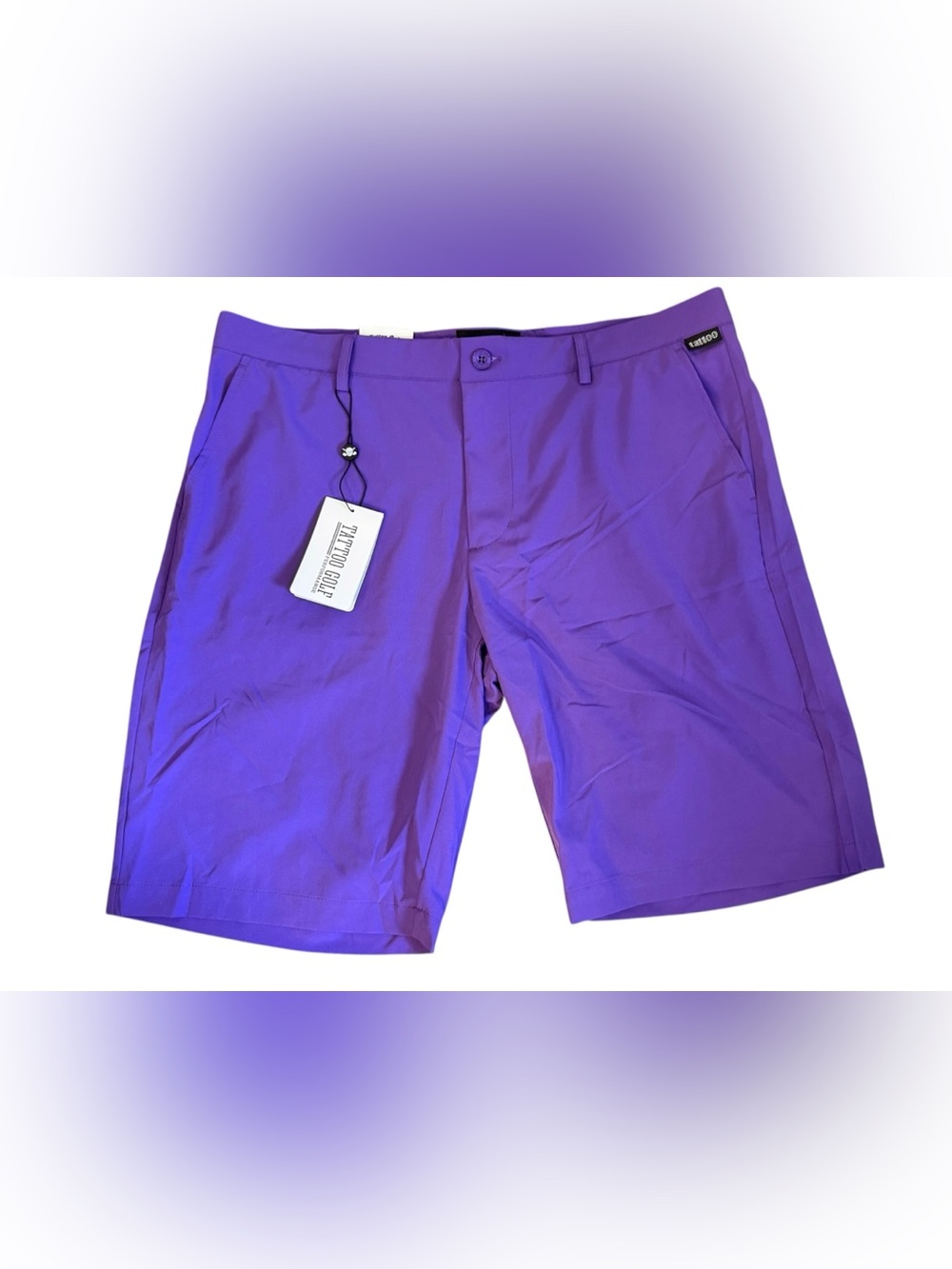Tattoo Golf OB Procool Performance Shorts Men's Size 36 Purple Embroidered NWT